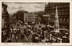 Bird's Eye View of The Strand and Charing Cross London, England Postcard Postcard Postcard