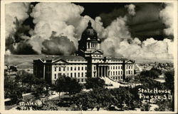 Bird's Eye View of State House Postcard