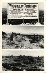 Welcome to Tombstone and Boothill Graveyard Postcard
