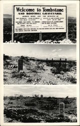 Welcome to Tombstone and Boothill Graveyard Arizona Postcard Postcard Postcard