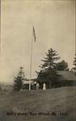 Bell's Camp in 1915 East Orland, ME Postcard Postcard Postcard