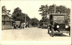 Cars on Swifts Beach, Old Cars Wareham, MA Postcard Postcard Postcard