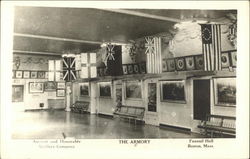 Ancient and Honorable Artillery Company - The Armory - Faneuil Hall Postcard