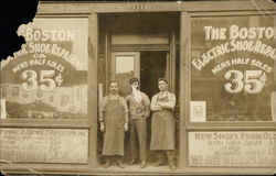 The Boston Electric Shoe Repair Shop Postcard