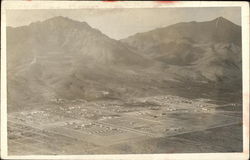 View of Town From Camp area in Mountains Landscapes Postcard Postcard Postcard