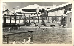 Challenger Inn Pool Postcard