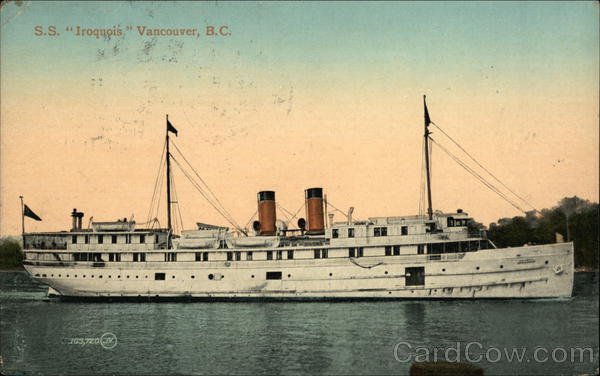 SS Iroquois Vancouver BC Canada British Columbia