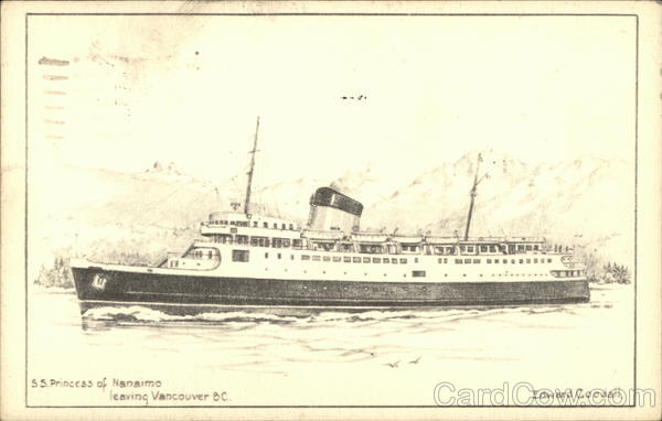 SS Princess of Nanaimo Vancouver BC Canada British Columbia