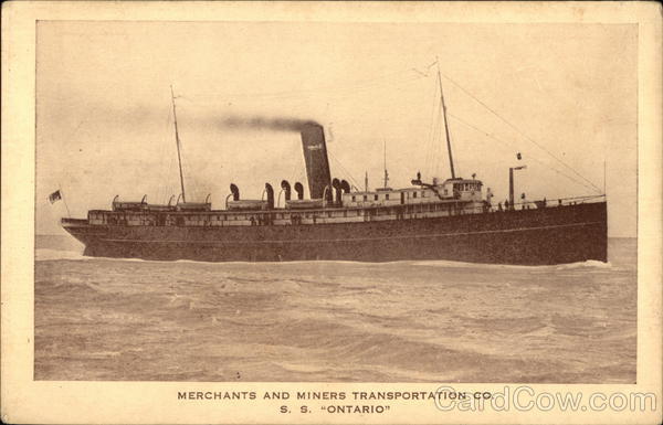 Merchants and Miners Transportation Co., SS Ontario