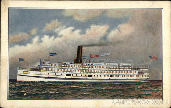On Board Colonial Line Steamer Lexington Steamers