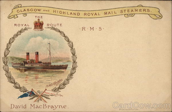 Glasgow and the Highland Royal Mail Steamers RMS Columba Scotland