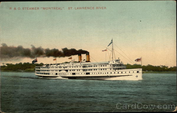 R&O Steamer Montreal at St. Lawrence River Steamers