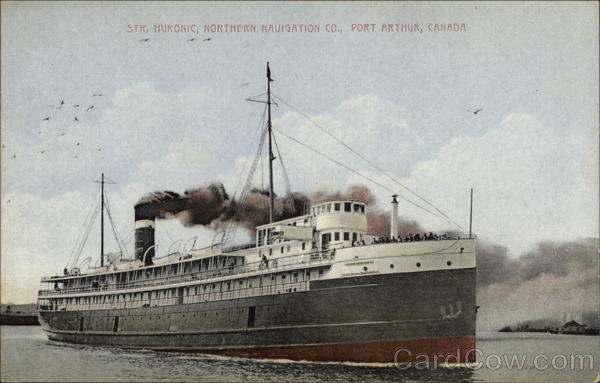 Str. Huronic, Northern Navigation Co. Port Arthur Canada