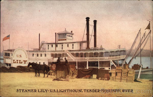 Steamer Lily - US Lighthouse Tender Mississippi River