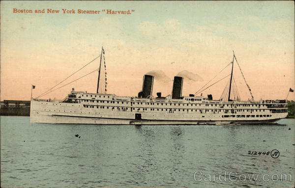 Boston and New York Steamer Harvard Steamers
