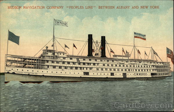 Hudson Navigation Company Peoples Line New York Riverboats