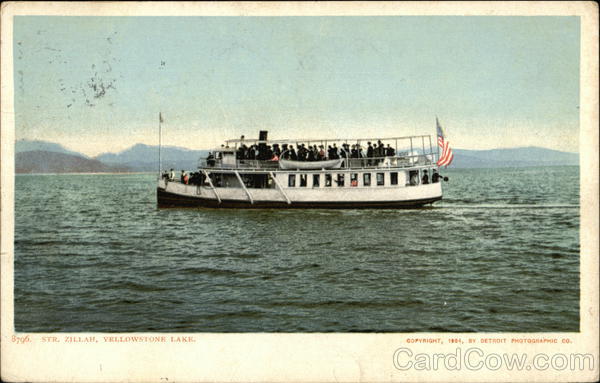 Steamer Pillar Yellowstone Lake Wyoming