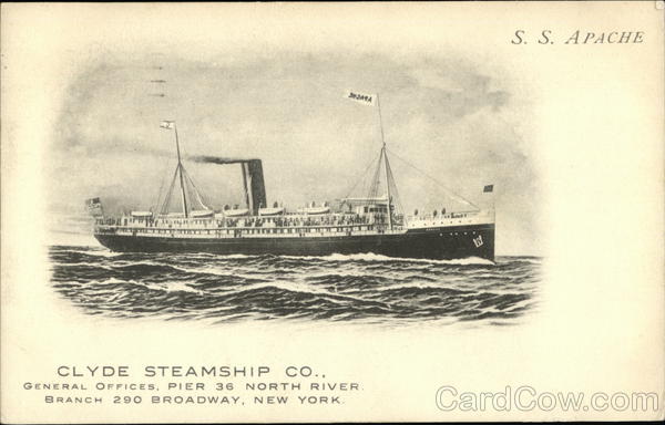 SS Apache, Clyde St. Co. New York