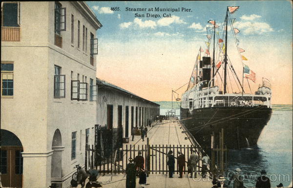 Steamer at Municipal Pier San Diego California