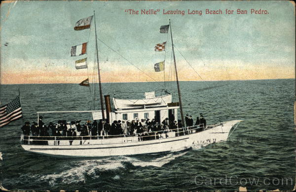 The Nellie Leaving Long Beach for San Pedro California