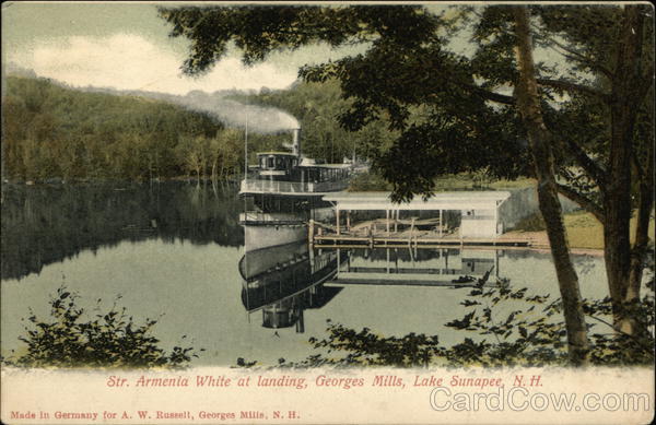 Str. Armenia White at Landing, Georges Mills Lake Sunapee New Hampshire