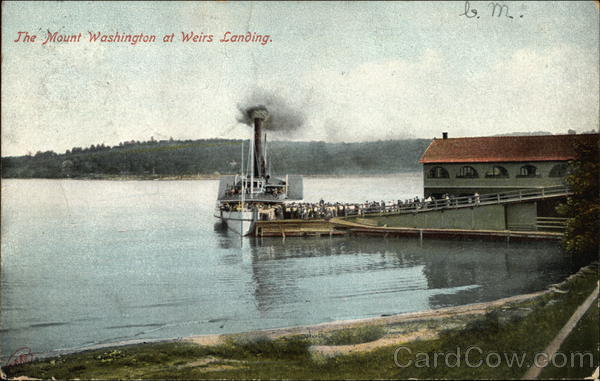 The Mount Washington at Weirs Landing Steamers
