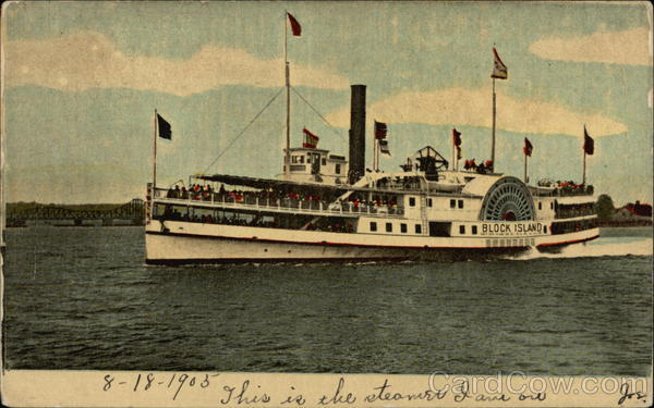 Steamer Block Island, New London Steamship Co. Steamers