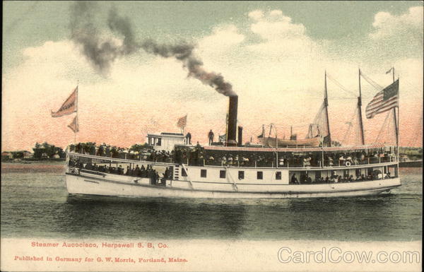 Steamer Aucociaco, Harpswell S.B. Co. Steamers