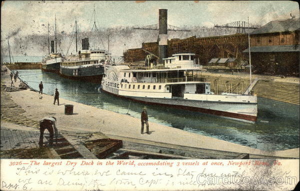 The Largest Dry Dock in the World Newport News Virginia