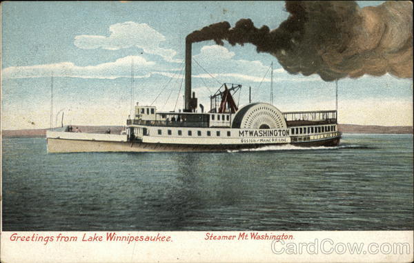 Steamer Mt. Washington Lake Winnipesaukee New Hampshire