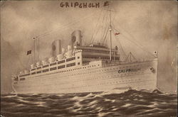Swedish American Line Gripsholm Postcard