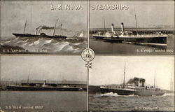 L&NW Steamships Postcard