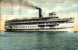 Str. Americana, Crystal Beach Line Postcard