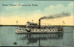 Steamer "Crescent" Crescent City, FL Postcard Postcard Postcard