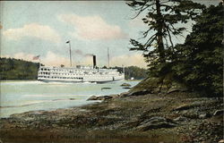 Steamer Ransom B. Fuller, Head of Swan Island Postcard