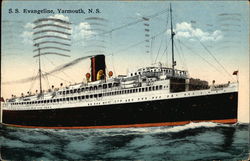 SS Evangeline Yarmouth, NS Canada Nova Scotia Postcard Postcard Postcard