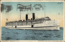 Steamship Bunker Hill, Eastern Steamship Corporation Postcard