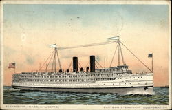 Steamship Massachusetts, Eastern Steamship Corporation Postcard