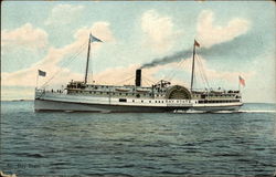 Steamer "Bay State" Postcard