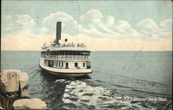 Steamer Sandy Hook Postcard
