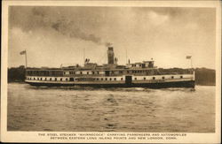 Steel Steamer "Shinnecock" Postcard