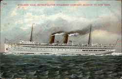 Steamer Yale, Metropolitan Steamship Company Postcard