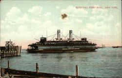Municipal Ferry Boat, New York Postcard