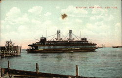 Municipal Ferry Boat, New York Postcard Postcard Postcard