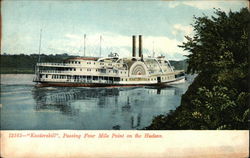 "Kaaterskill" Passing Four Mile Point on the Hudson Postcard