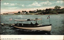 On the Saco River, Launch Nimrod Postcard