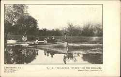 The Launch "Nymph" on the Binnacle Postcard