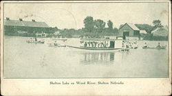 "Nellie" Shelton Lake on Wood River Nebraska Postcard Postcard Postcard