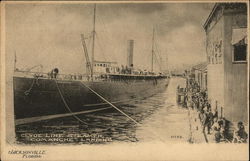 Clyde Line Steamer "Comanche" Landing Jacksonville, FL Postcard Postcard Postcard