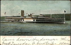 Hudson River Day Line Steamer "Albany" Postcard